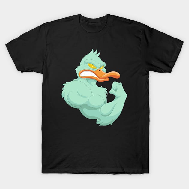 Duck Mascot muscle T-Shirt by isalnesia